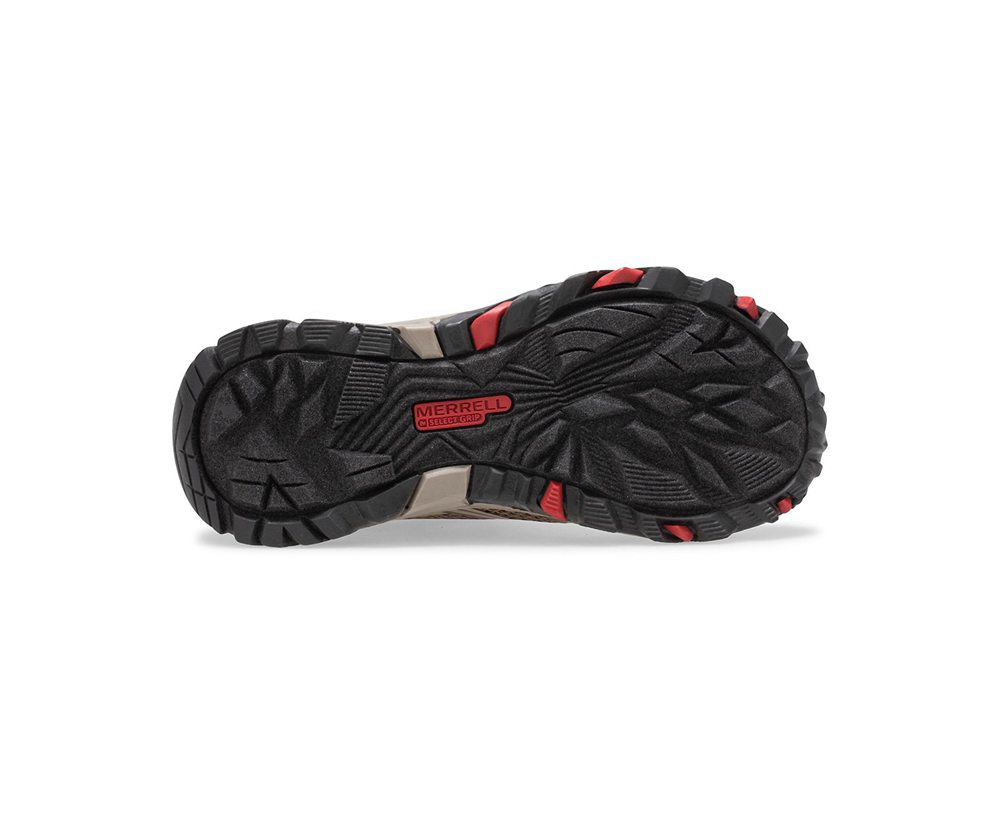 Merrell Hiking Shoes Brown - Moab FST Mid A/C Waterproof - Kids 68YHLSKDJ